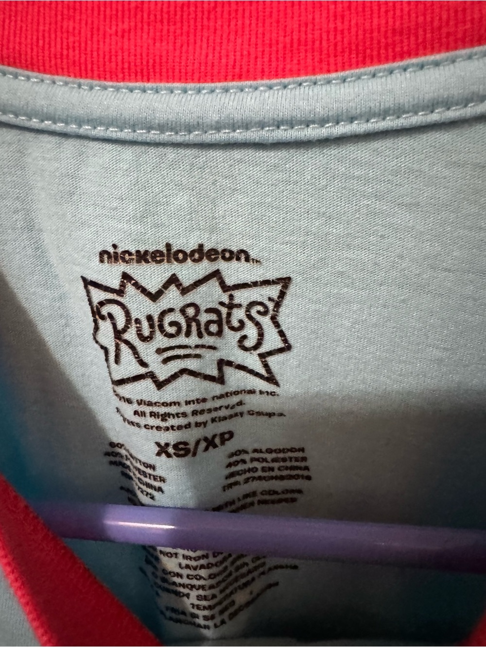 Nickelodeon Blue Tee with Yellow Planet and Red Trim - Picture 2 of 3